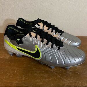 Nike Tiempo Legend 10 Elite Silver Sg Pro Anti Clog HF4375-002 $250 - Size 9